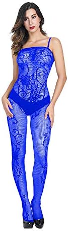 Deksais Crotchless Bodystocking Plus Size Open Crotch Lingerie