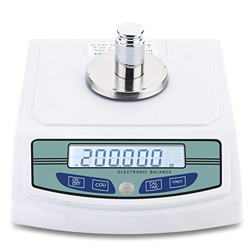 300 x 0.001g 1mg High Precision Laboratory Analytical Digital Balance Scale Digital Electronic Scientific Lab Instrument Precision Weighing, Accuracy Weighs Grams or Ounce with 200g Calibration Weight