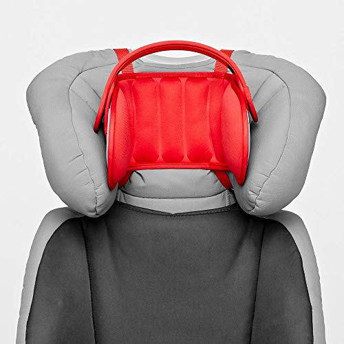 NapUp Child Car Seat Head Support - A Comfortable Safe Sleep Solution (Red).