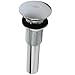 DECOLAV 9290-CP Decorative Non-Closing Umbrella Drain without Overflow, Polished Chrome