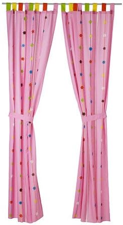 Ikea's FESTLIG Curtain with tie-back, pink- (2 Pack)
