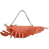 Cute 3D Lobster Shoulder Bag Crossbody Bag, Novelty Purse, Unique Animals Shaped Handbag
