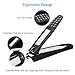 BESTOPE Nail Clippers with Catcher,No Splash Fingernail Toenail Clippers Nail Cutter Set,Black Stainless Steel,Good Gift for Women and Men