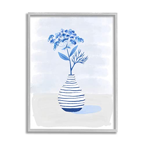 Stupell Industries Contemporary Herb Sprig Flower Giclee Framed Wall Art, Desig…