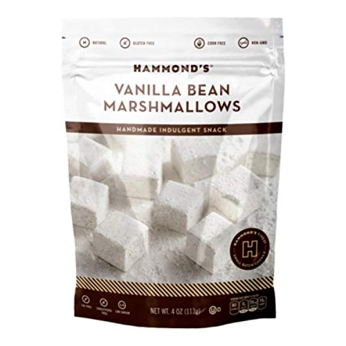 Hammond's Candies Bundle of Gourmet Marshmallows - 4oz Bags -1 each of Chocolate Chip, Vanilla Bean, & Toasted Coconut