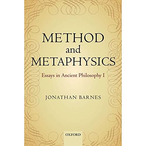Method and Metaphysics: Essays in Ancient Philosophy I