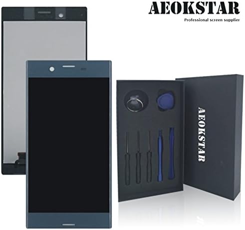 Aeokstar For Sony Xperia XZ 601SO F8331 F8332 SO-01J LCD Touch Screen Digitizer Glass Assembly Replacement &amp; Full Repair Tools Kit (BLUE)