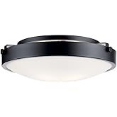 Kichler Lytham 17.25 inch 3 Light Flush Mount in Black