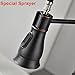 VAPSINT® Modern Commercial One Handle Single Lever Spring Sprayer Pull Down Stainless Steel Pre Rinse Pull Out Oil Rubbed Bronze Kitchen Faucet, Bronze Kitchen Sink Faucet