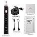 Sonic Electric Toothbrush, Adult Electric Toothbrush with Holder and 2 Replacement Heads, Wireless Inductive Charging, Smart Timer, 5 Modes, IPX7 Waterproof, Black