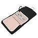 BAGSMART Travel Jewelry Organizer Roll Foldable Jewelry Case for Journey-Rings, Necklaces, Bracelets, Earrings, Black