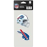 Wincraft NFL Buffalo Bills Perfect Cut Decal (Set of 2), 4" x 4", Black