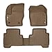 MAXLINER Floor Mats 2 Row Liner Set Tan for 2013-2018 Ford Escape/C-Max