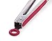 Oberhaus 9-Inch & 12-Inch Premium Red Silicone Tongs 2 Pack (Available Colors: Black, Red, Green, and Pink)