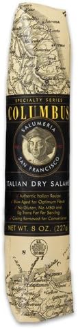 Columbus Salame Company Italian Dry Salame 8 Oz. Paper Wrapped Case of 12