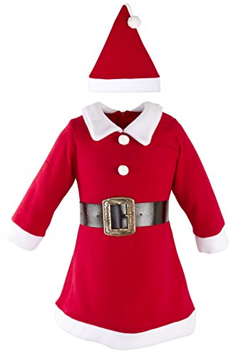 Lilax Girls' Holiday Christmas Santa Dress with Hat 5
