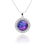 CAETLE Milky Way Galaxy Love Pendant Necklace for Mother Women lady Girl