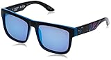 Spy Optic Discord Flat Sunglasses, Livery Happy Bronze & Light Blue Spectra, 57 mm