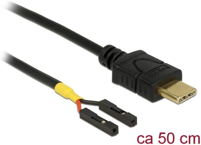 DeLOCK 85473 - USB cable - USB-C (M) to 2 pin USB header (W) - separate - 50 cm - black