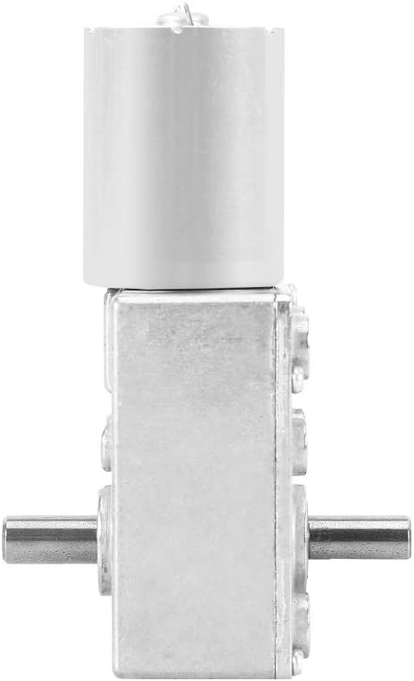 Joytech DC 12V Worm Gear Motor-Dual Shaft High Torque Ultra Low Noise 2/3/5/7.5/15/18 RPM (7.5rpm)
