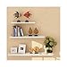 WUDENHOM White Shelf for Wall, Set of 3 Wall Mount Wood Floating Decorative Long Shelves for Home School Office Dormitory Decoration(12,16,20Inch Long)
