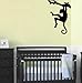 Safari Them Wall Decor. Monkey Haning on Tree Branch Wall Decal Sticker. Kid's Room Monkey Decal. #165