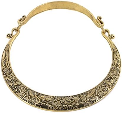 Jianxi Statement Necklaces Pendants Vintage Choker Collar Necklace Women Gipsy Jewelry (Yellow)