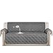 Turquoize 100% Waterproof Couch Covers for Pets Oversized Sofa Cover for 3 Cushion Couch, Non-Slip Sofa Slipcover with Elastic Straps Sofa Protector Furniture Cover for Dogs (XL Sofa, Gray)