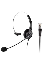Teléfono y auriculares con micrófono