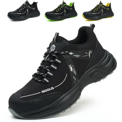 Safety Shoes Men Women Safety Sneakers Comfortable Lightweight Work Shoes Breathable with Steel Toe