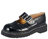 T.U.K. Women's T1002 Brogue Mary Jane Flat,Black,7 M