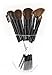 Professional Studio Quality 12 Piece Natural Cosmetic Makeup Brushes Brush Set Kit with Pouch Case Bag