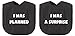 Funny baby twins bibs (Black)