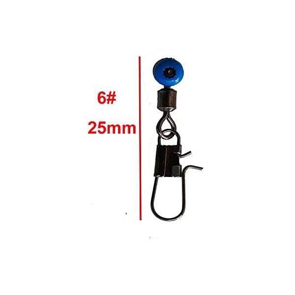 Shaddock-Fishing-100-Pack-Double-Color-Sinker-Slides-Move-Plastic-Swivel-with-Interlock-Snap-Fishing-Fishing-Tackle-Accessories