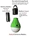Outdoor Portable Camping Lantern 2 Pack Tent Light Bulbs Battery Operated for Hiking Emergency, Hurricane, Outage (Yellow and Green)