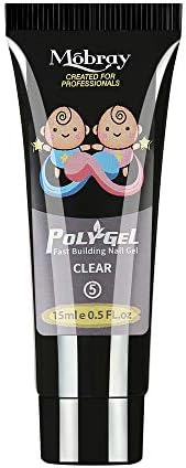 Ktyssp Poly Gel Lasting Finger Nail Crystal Jelly Camouflage UV Lamp Extension 15ML (E)