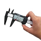 QST 150mm 6 inch LCD Digital Electronic Carbon Fiber Vernier Caliper Gauge Micrometer 0-6