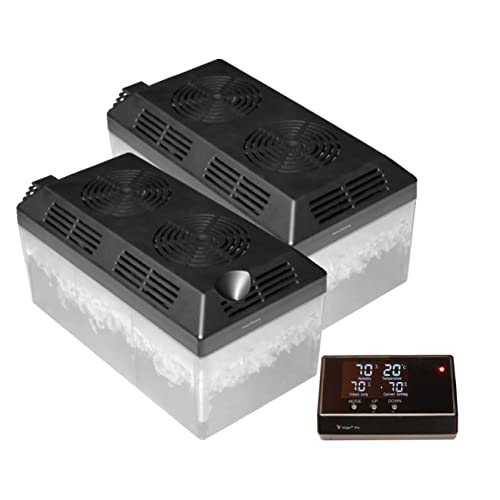 Le Veil iCigar Pro Electronic Cigar Humidifier System for Wooden Humidor Cabinet (Linked Dual Tanks)