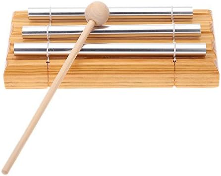 Meditation Energy Chime Three Tone Educational Musical Toy Percussion Instrument with Mallet