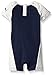 PUMA Baby' 3 Piece Romper Set, Deep Navy, 0/3M