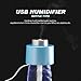 Universal USB Portable ABS Water Bottle Cap Humidifier w/Aroma Diffuser [White]
