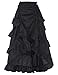 GK Vintage Dress Women's Steampunk Gothic Skirt Victorian Ruffles Pirate Skirt Wrap S