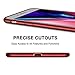 RANVOO iPhone SE Case 2020, iPhone 8 Case, iPhone 7 Case, [Aurora Series] Soft TPU Case Ultra Thin Slim Fit Anti-Fingerprint Rubber Cover, Stylish iPhone SE Case, Chili Red
