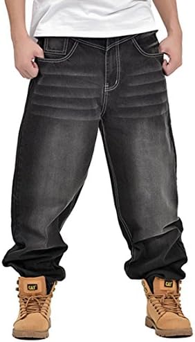 QIBOE Mens Fashion Half Denim Cargo Pant Summer Baggy Jeans