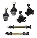 4x4 Models Only - New Complete 6-Piece Front Suspension Kit Chevrolet & GMC Truck's 4WD/4x4- 10-Year Warranty- All (4) Front Upper & Lower Ball Joints w/45.79mm Stamped Arm