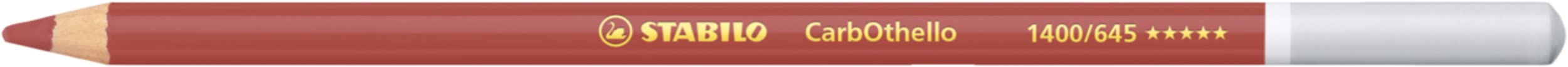 Chalk-Pastel Pencil - STABILO CarbOthello - Pack of 1 - Caput Mortuum Red