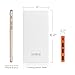 Lumsing Ultrathin 15000mAh Portable Battery Charger External Power Bank Smartphones Tablets(White)