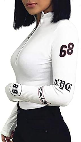 PESION Womens Turtleneck Long Sleeve Bodysuits Stretchy Basic Bodycon Leotard