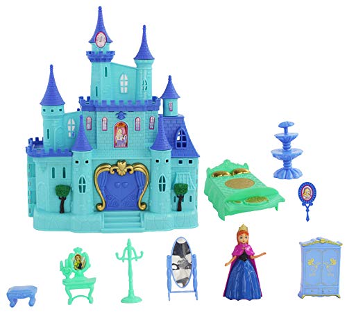 AJ Toys & Games Battery Operated Royal Princess Castle Toy Doll Playset with Accessories & 4" Princess Figure, Includes Castle Furniture, It Plays Music! Lights Up! - Thumbnail 7