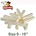 Cowdog Chews Retriever Roll 9-10 inch (15 Pack) All Natural Rawhide Dog Treat Bone